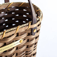 Large Wide Weave Market Basket | Dark