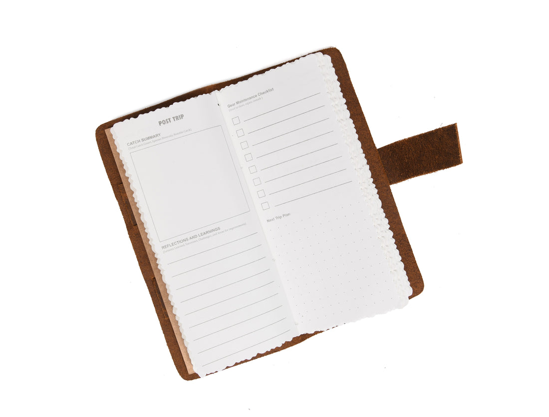 Fishing Leather Logbook
