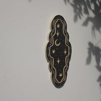 11" Moon Carved Wall Hanging