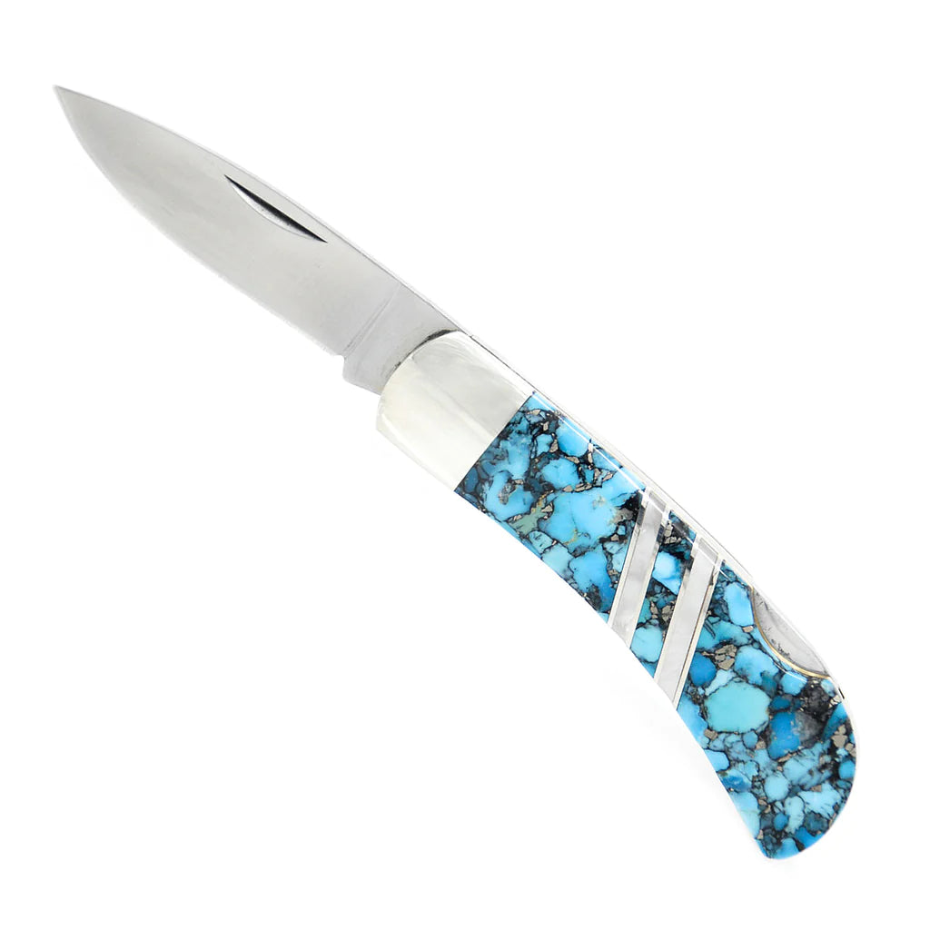 3" Bonita Turquoise Pocket Knife