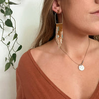 Lunar Arches Earrings | Rust