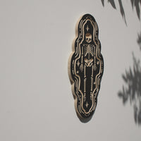 11" Skeleton Carved Wall Hanging