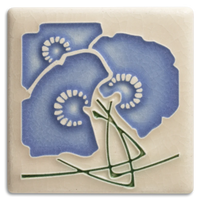 Motawi Charming Bouquet in Blue - 4x4 (Discontinued)