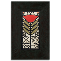 Motawi Dard Hunter Poppy in Red - 4x8