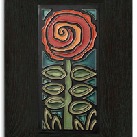 Motawi Percival's Petals in Orange - 4x8