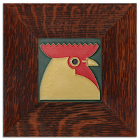 Motawi Rooster in Green - 4x4