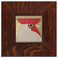 Motawi Rooster in Sage - 4x4
