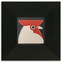 Motawi Rooster in Black - 4x4