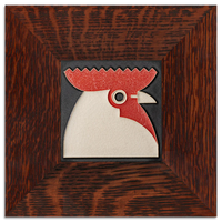 Motawi Rooster in Black - 4x4