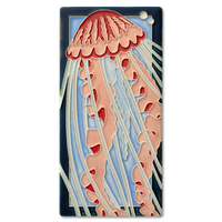 Motawi Jellyfish in Blue - 4x8