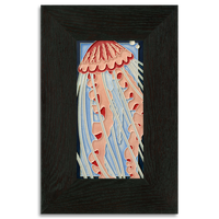 Motawi Jellyfish in Mint - 4x8
