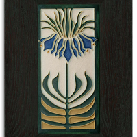 Motawi Persian Lily in Lapis - 4x8 (Discontinued)