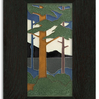 Motawi Pine Landscape Summer Vertical - 4x8