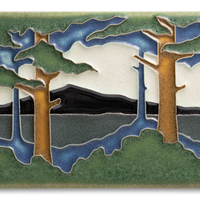 Motawi Pine Landscape Summer Horizontal - 4x8