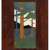 Motawi Pine Landscape Summer Vertical - 4x8
