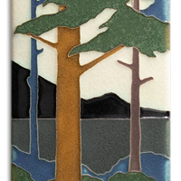 Motawi Pine Landscape Summer Vertical - 4x8