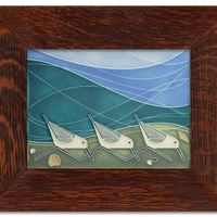 Motawi Beach Birds in Pebble - 6x8 (Discontinued)