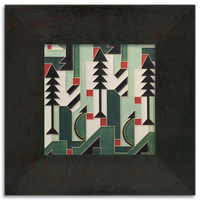 Motawi Cubist Christmas in Mint - 6x6