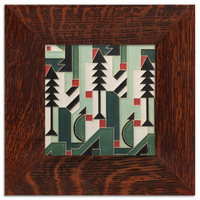 Motawi Cubist Christmas in Mint - 6x6