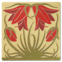 Motawi Ladybell in Red - 6x6