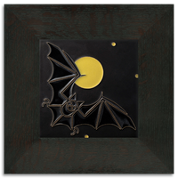 Motawi Bat & The Moon in Black - 6x6