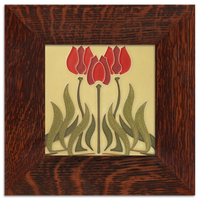 Motawi Tulips in Blue - 6x6
