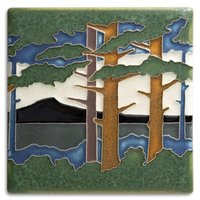 Motawi Pine Landscape Summer Mountain - 6x6