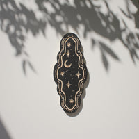 11" Moon Carved Wall Hanging