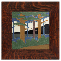 Motawi Pine Landscape Summer Mountain - 8x8