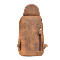 Distressed Leather Sling Bag