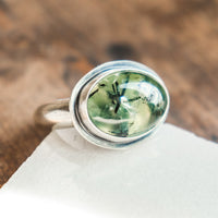 Size 9 | Prehnite Ring
