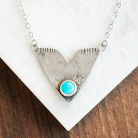 Royston Turquoise V Necklace
