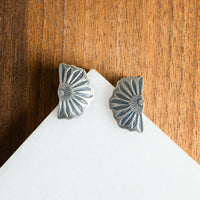 Half Bloom Earrings | Silver