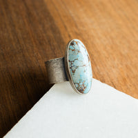 Size 9.5 | Sandhill Turquoise & Heart Cutout Ring