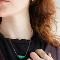 Adjustable | Open Heart Wide Ring | Silver
