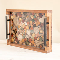 13x9 Small Rectangle Tray | Michigan Stones in Resin