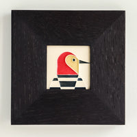 Motawi Woodpecker in Cream - 3x3