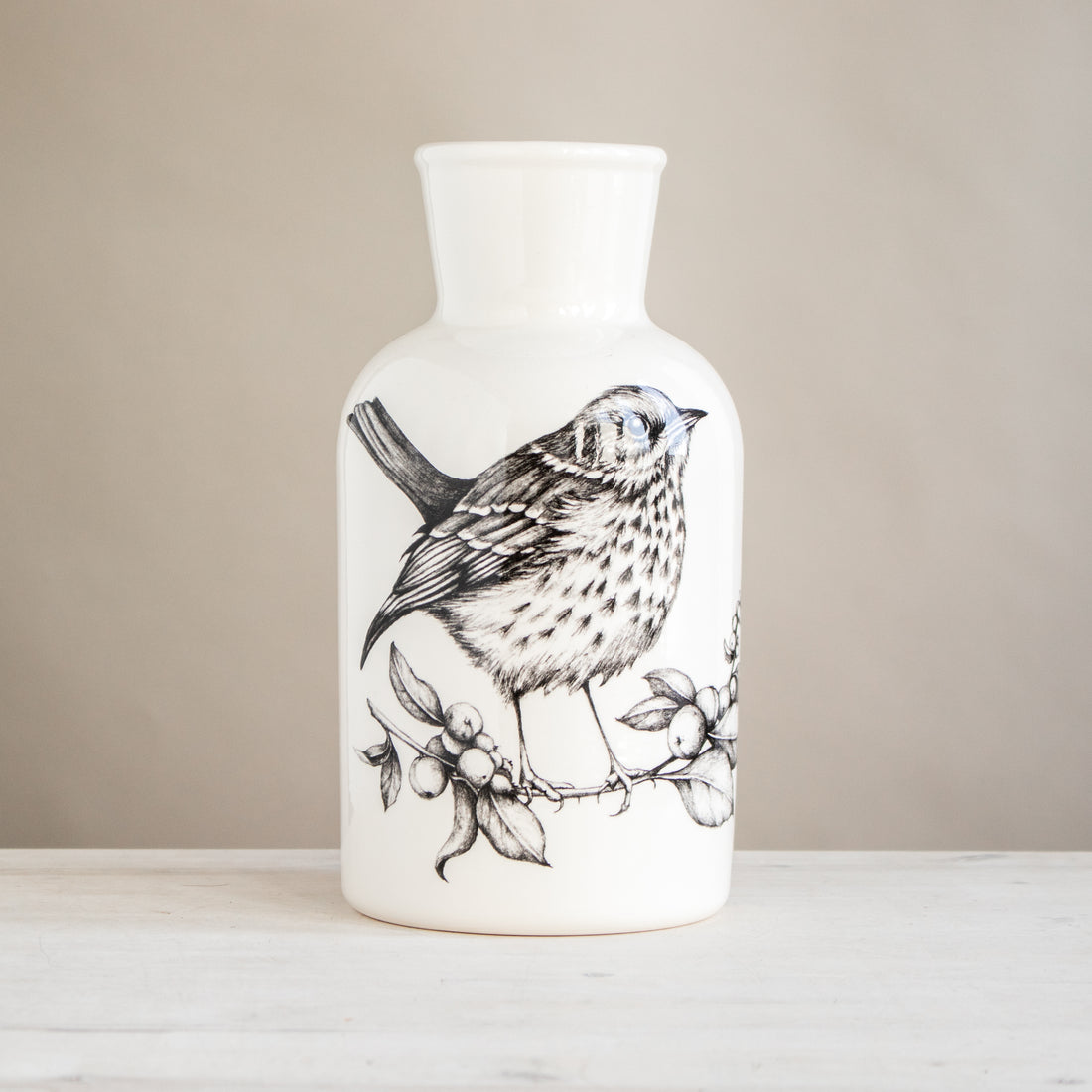 Hermit Thrush Songbirds Large Jar