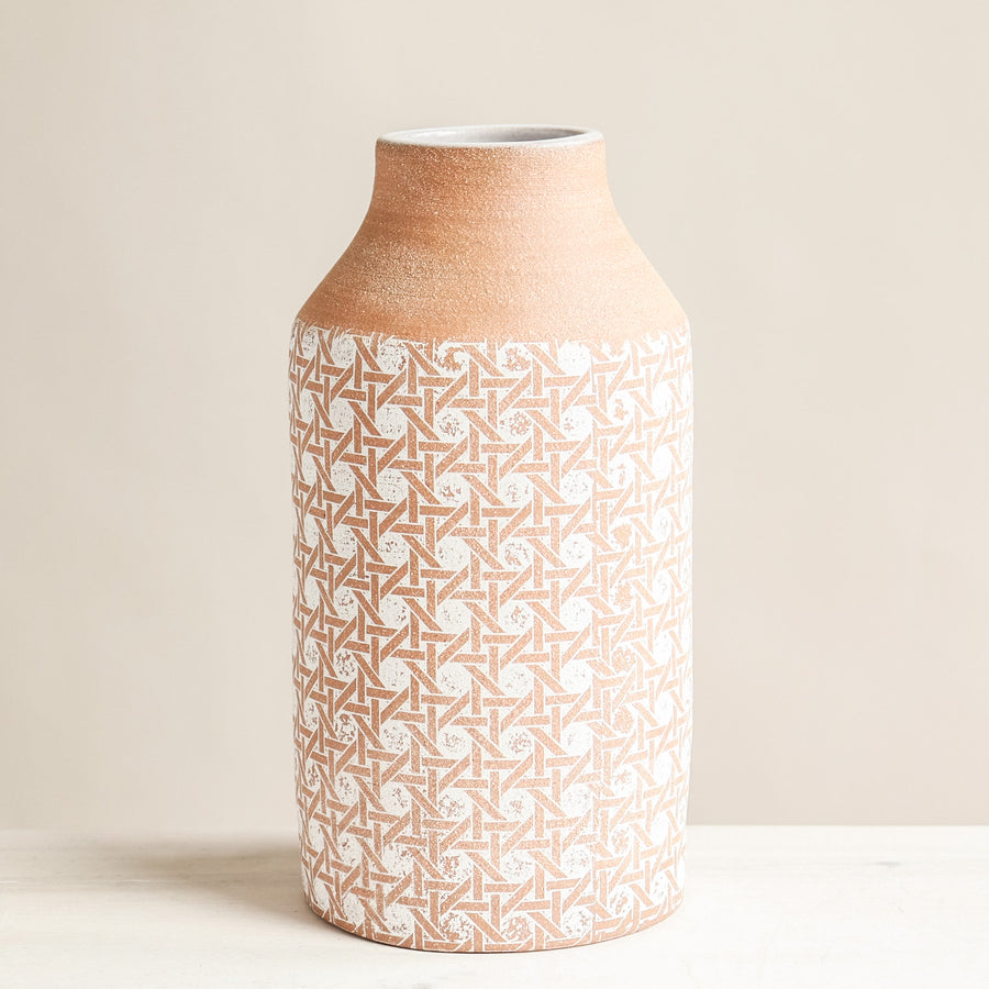 Tall Vase | Basket White