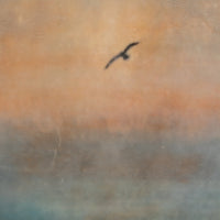 Ocean Sunset | 6x8 Encaustic