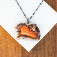Sumatran Agate Natural Edge Necklace