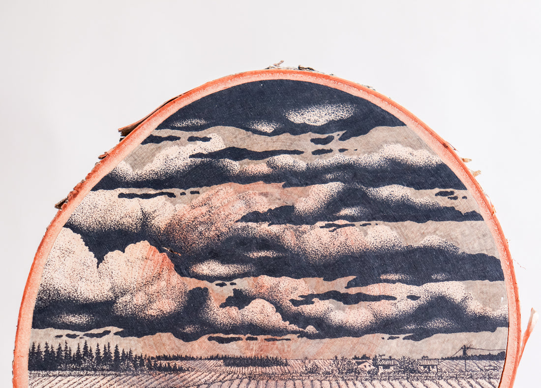 Farmscape | Drawing on Wood