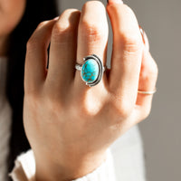 Size 8 | Sierra Bella Turquoise Art Deco Ring