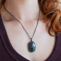 Oval Agate with Copper Necklace no. 2
