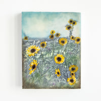 Wildflowers | 6x8 Encaustic