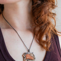 Sumatran Agate Natural Edge Necklace