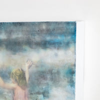 Child On Shore | 6x8 Encaustic