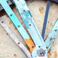 Turquoise Road Bike | Original Metal Sculpture