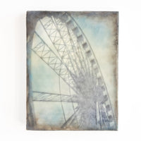 Ferris Wheel | 6x8 Encaustic