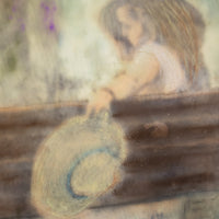 Reflection Girl | 6x8 Encaustic